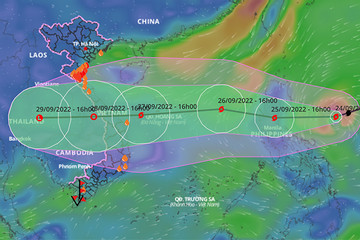 Bão Noru đi rất nhanh và mạnh, vào Biển Đông có lúc giật cấp 16