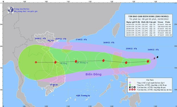Storm Noru to enter East Sea, localities warned to stay alert hinh anh 1