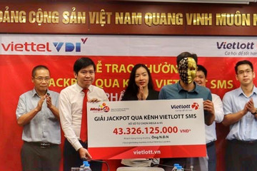 Người chơi trúng Jackpot 43 tỷ đồng qua kênh Vietlott SMS