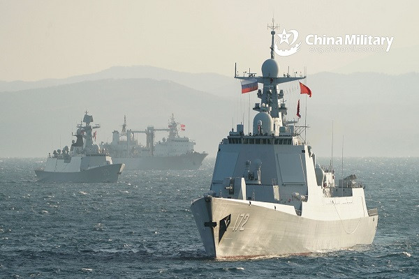 Loạt tàu chiến Nga-Trung Quốc xuất hiện gần quần đảo Nhật Bản