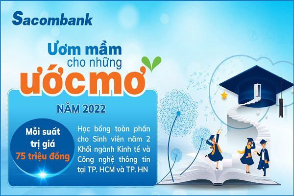 Cơ hội nhận học bổng toàn phần hơn 75 triệu đồng cho sinh viên kinh tế, CNTT