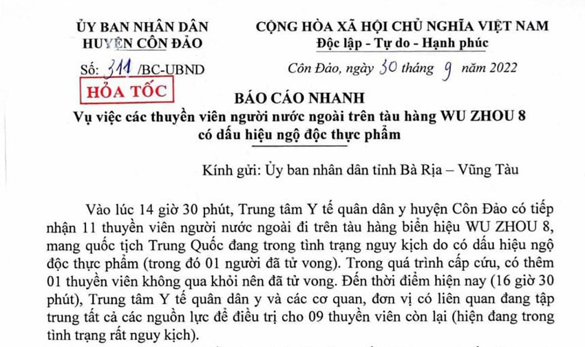 Nóng: 12 người tử vong trên con tàu đang neo cách Côn Đảo 63 hải lý ảnh 2