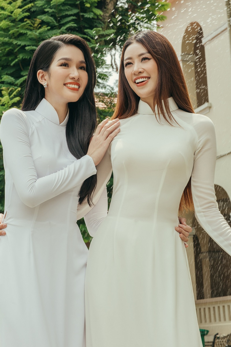 Khánh Vân, Phương Anh trong veo áo dài trắng nhớ ký ức tuổi học trò