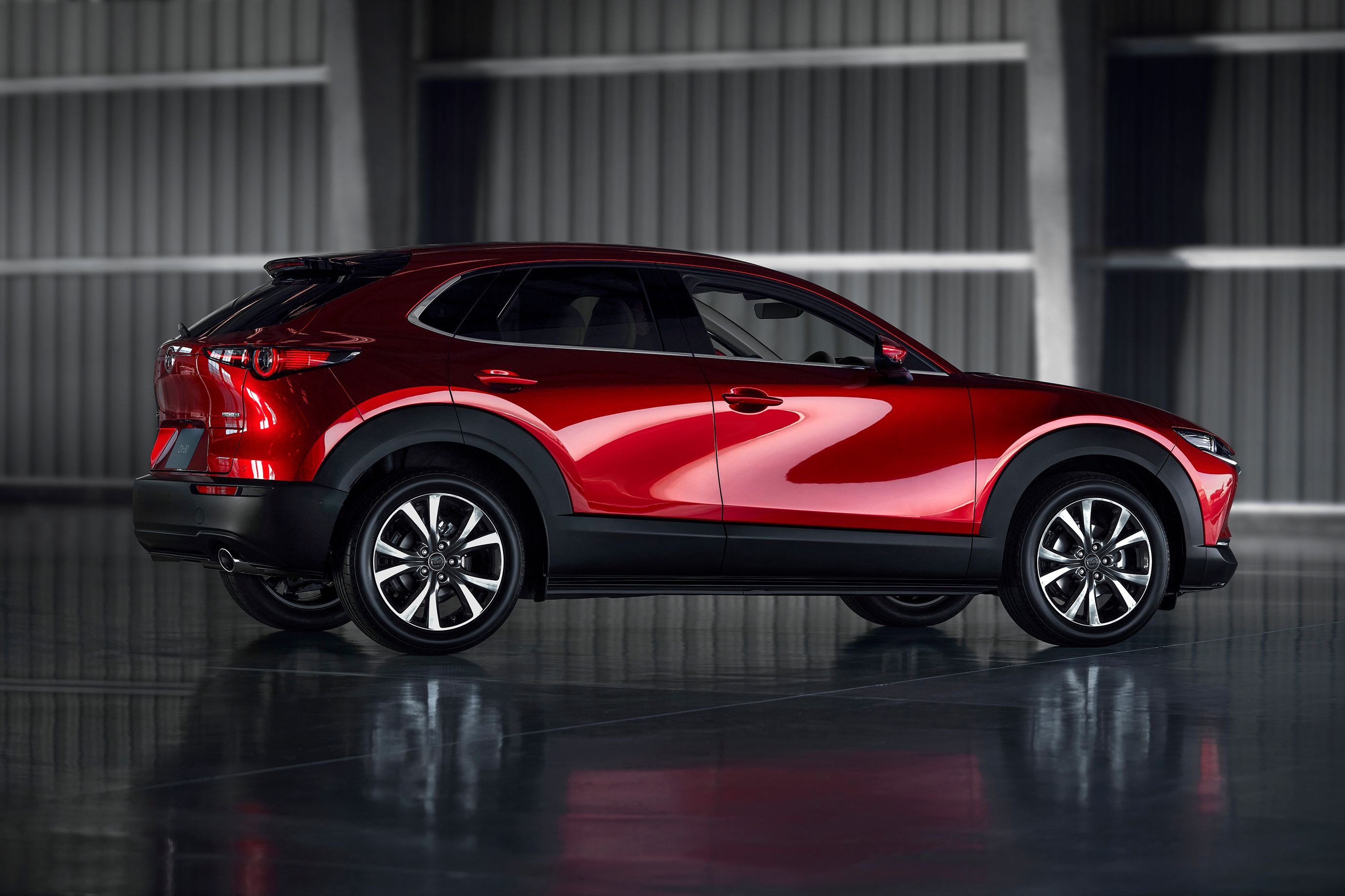 The CX-30 bears the Jinba Ittai philosophy.