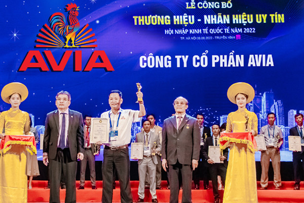 AVIA vào top 10 thương hiệu uy tín năm 2022