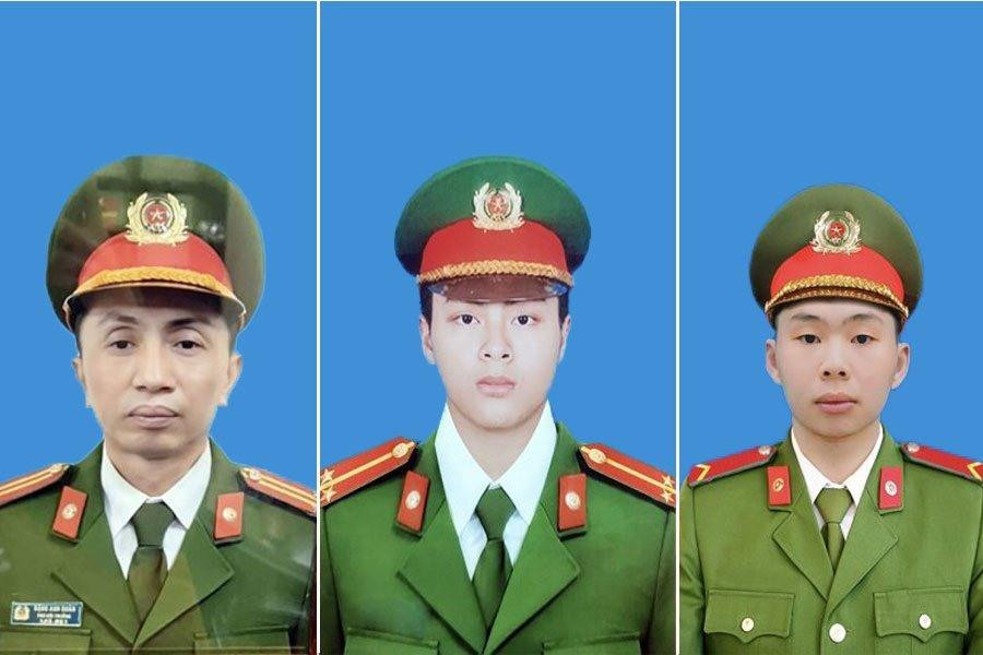 Vinh danh ba cảnh sát hy sinh trong vụ cháy quán karaoke ở Hà Nội