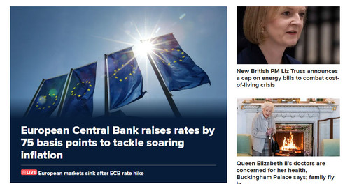 Khống chế 'ngọn lửa' lạm phát, ECB tăng lãi suất mạnh kỷ lục