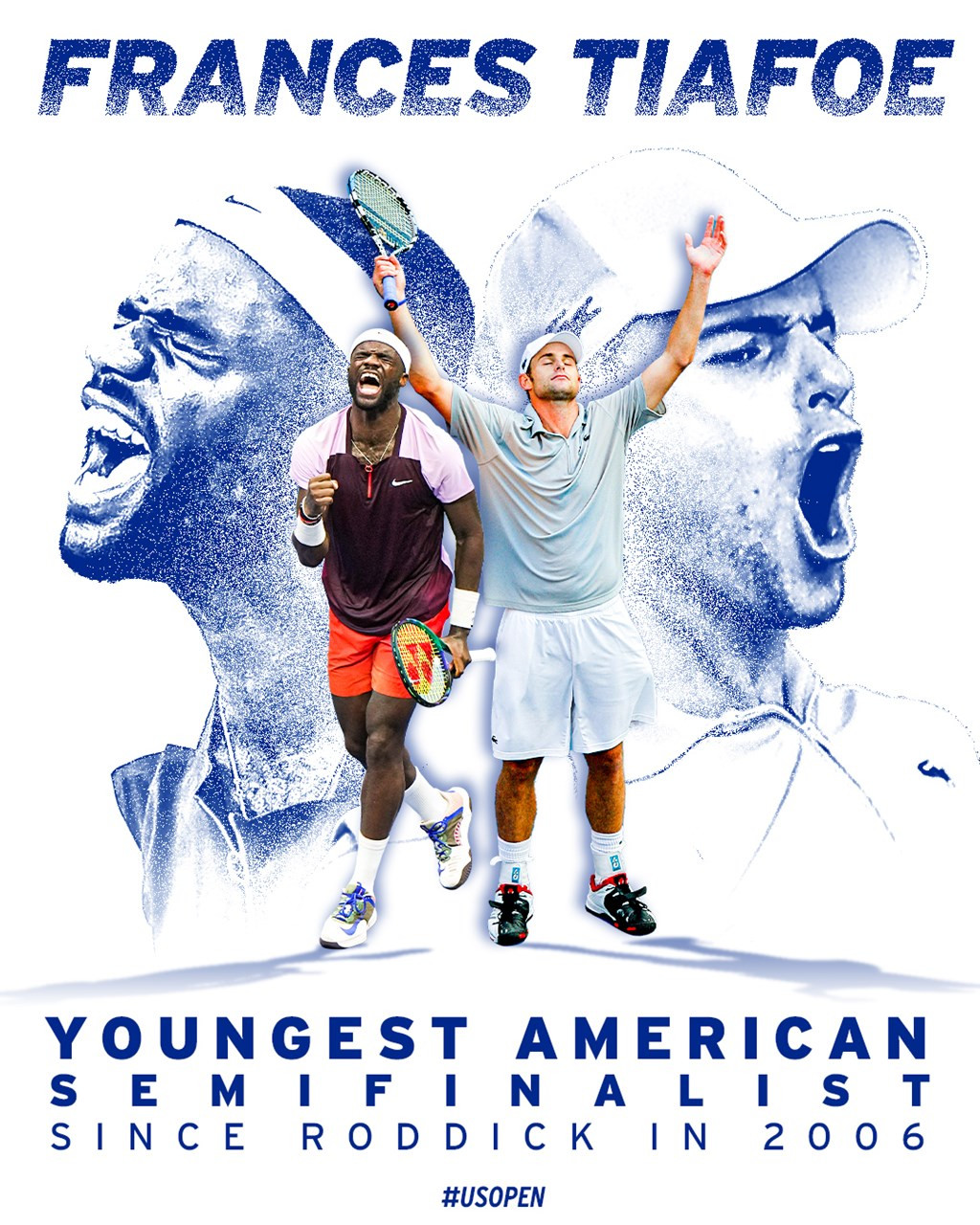Chiến thắng này giúp Tiafoe trở thành nam tay vợt người Mỹ đầu tiên lọt vào bán kết US Open sau 16 năm. Trước đó, Andy Roddick làm được điều này vào năm 2006