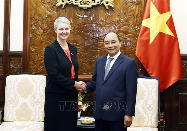 President receives Ambassadors of UK, Norway, Denmark, Czech Republic hinh anh 2