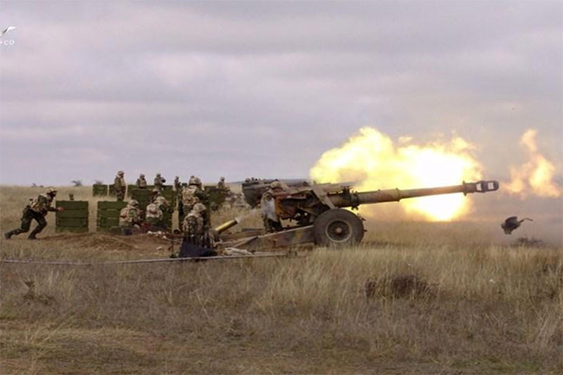Video lính Nga dùng lựu pháo D-20 phá hủy các mục tiêu ở Ukraine