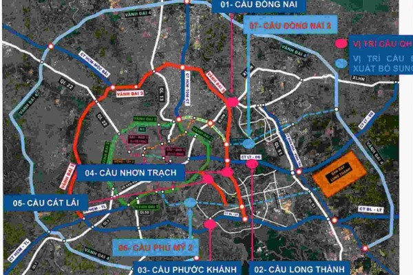 TP.HCM đề xuất xây thêm hai cầu vượt sông kết nối với Đồng Nai