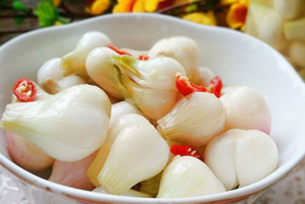 Món hành muối đặc trưng ngày Tết