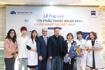 DND nhận giải ‘Bệnh viện phẫu thuật ReLEx SMILE nhiều nhất tại Việt Nam’