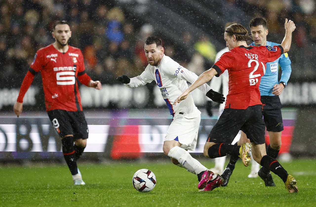 Tam tấu MNM bất lực, PSG ôm hận trên sân Rennes
