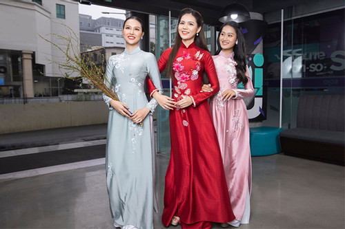 Bộ ảnh đón Xuân rạng rỡ của Top 3 Hoa hậu Du Lịch Việt Nam