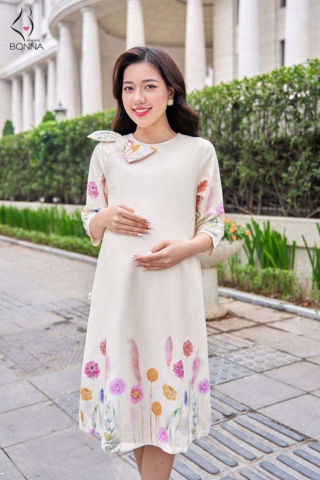 Đầm Váy Bầu kiểu dáng SƠ MI công sở chất Lụa hàn mềm mịn ĐẸP RẺ, kèm ĐAI  thắt sang chảnh FREESIZE cho mẹ Bầu và sau sinh | Shopee Việt Nam