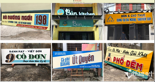 Man revives use of old-fashioned signboards in HCM City