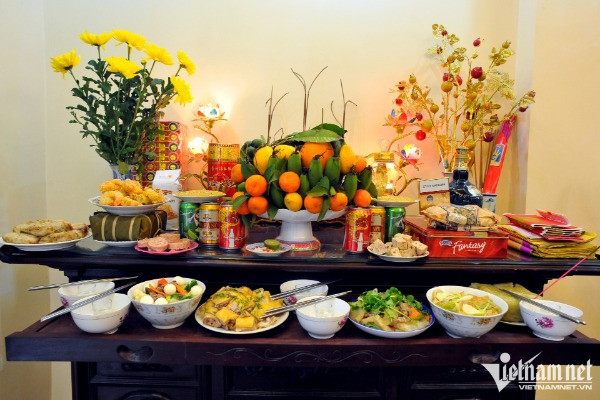Gợi ý mâm cúng tất niên đơn giản, đầy đủ