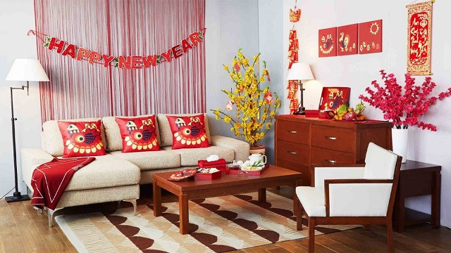 Mẹo decor cho phòng khách tràn đầy sinh khí, hút tài lộc đón Tết