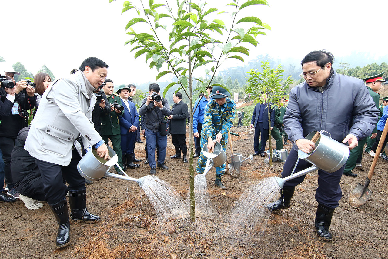 Thủ tướng dâng hương tưởng nhớ Chủ tịch Hồ Chí Minh và phát động Tết trồng cây