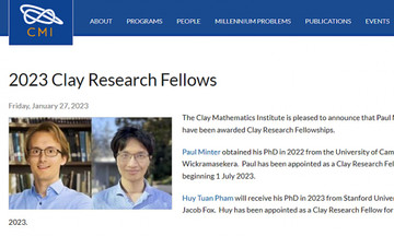 Young VN talent awarded 2023 Clay Research Fellowships