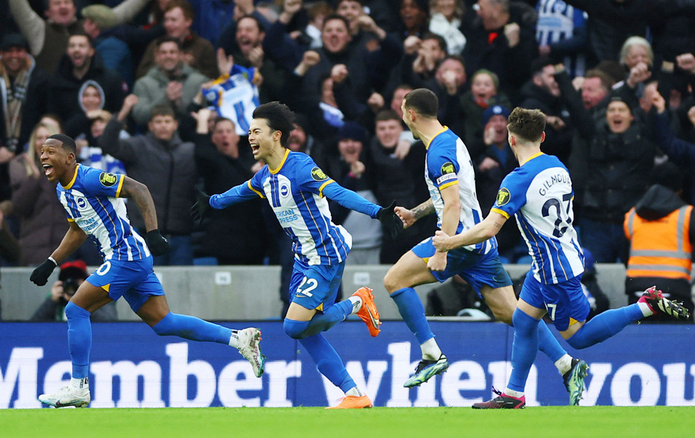 Mitoma lập đại công, Brighton loại Liverpool ra khỏi FA Cup