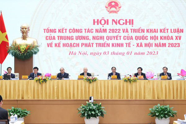 Hội nghị Chính phủ với các địa phương tổng kết công tác năm 2022, triển khai nhiệm vụ 2023