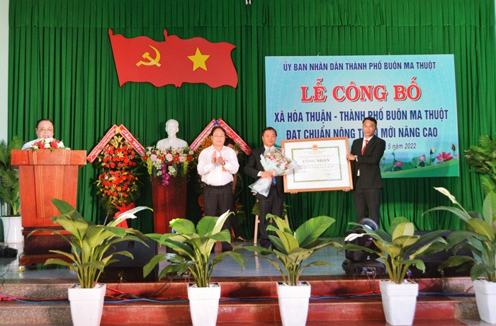 Hoà Thuận duy trì tiêu chí sau đạt chuẩn nông thôn mới nâng cao