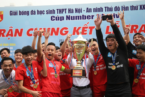 Giải bóng đá học sinh THPT Hà Nội tìm ra nhà vô địch