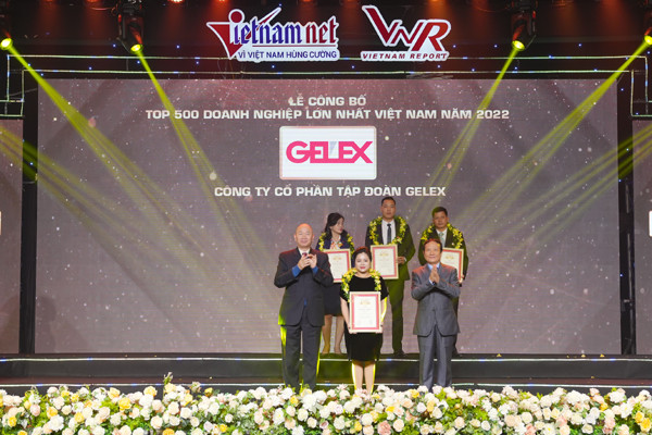 GELEX được vinh danh Top 50 Doanh nghiệp lớn nhất Việt Nam 2022