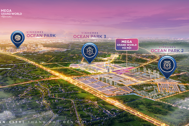Những mặt bằng kinh doanh hút khách ở Ocean City phía đông Hà Nội
