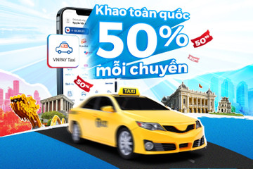 VNPAY Taxi tung ưu đãi đến 50% trong tháng 10