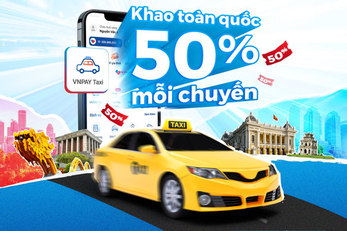 VNPAY Taxi tung ưu đãi đến 50% trong tháng 10