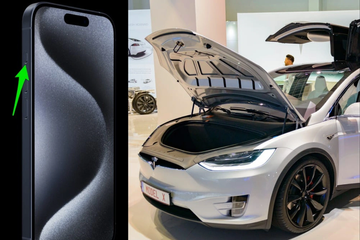 Người dùng xe Tesla thích thú với tiện ích mới chỉ có trên iPhone 15 Pro