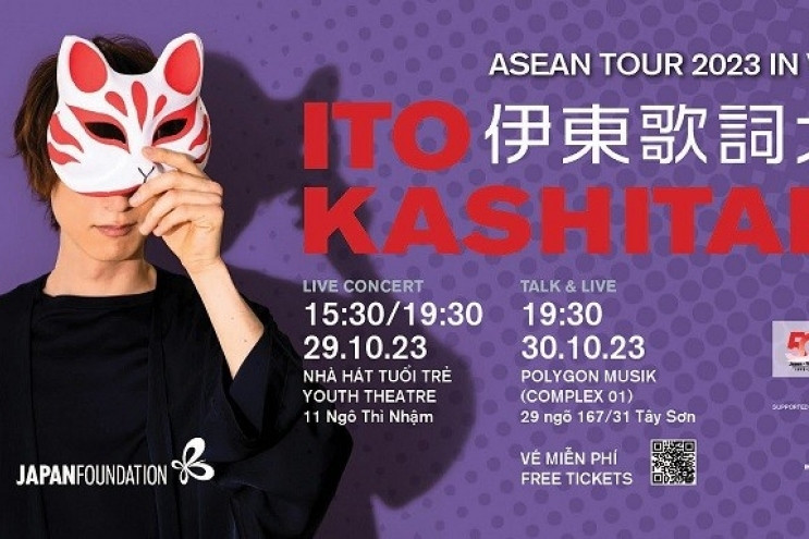 Renowned Japanese anime singer Ito Kashitaro to perform in Vietnam