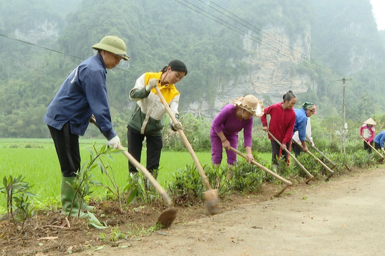 Thượng Lâm quyết tâm thực hiện các chỉ tiêu chưa đạt chuẩn nông thôn mới nâng cao