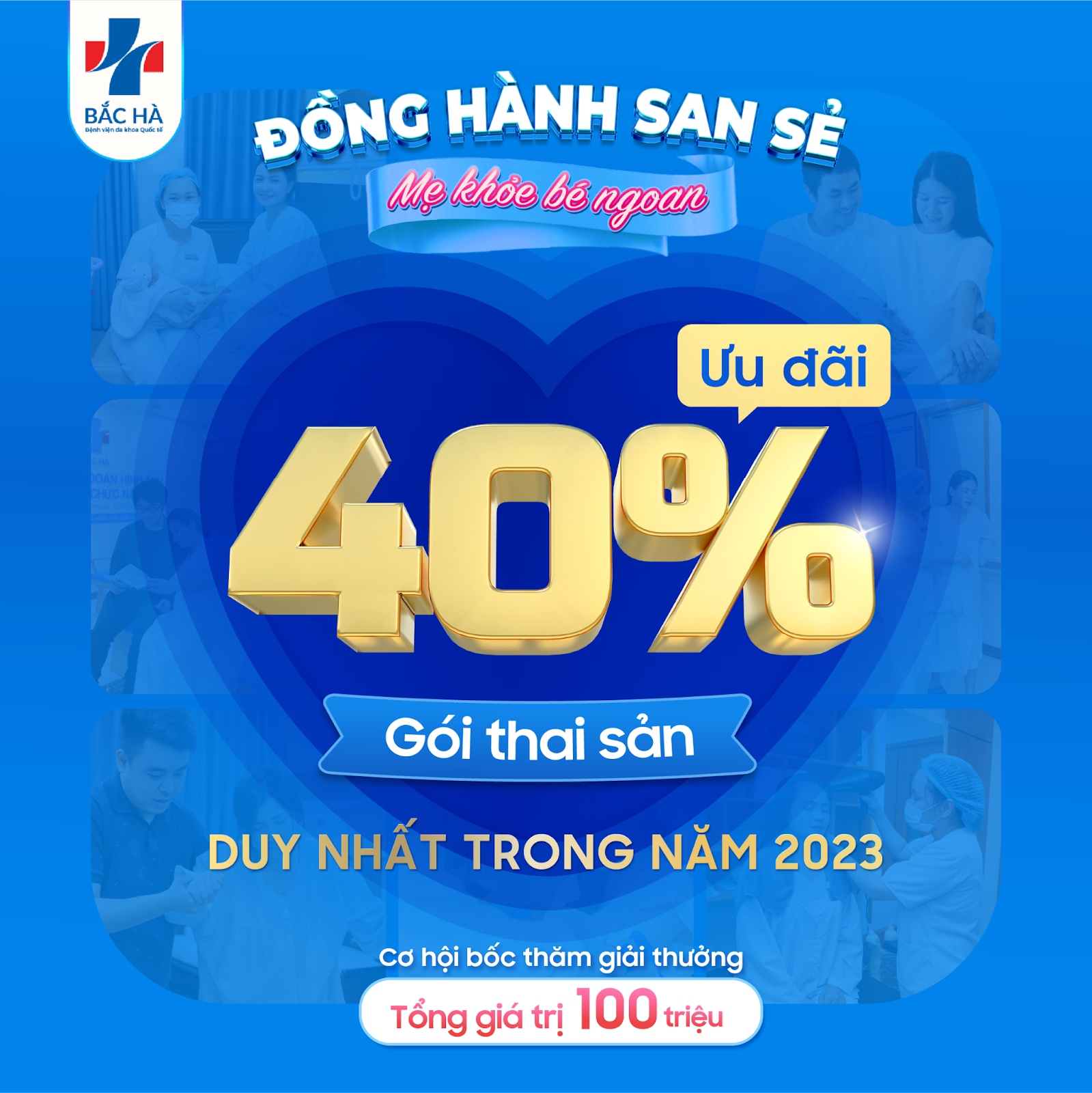 Bệnh viện Đa khoa Quốc tế Bắc Hà ưu đãi đến 40% gói thai sản