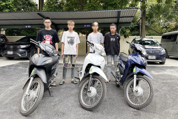 Tạm giữ nhóm thanh thiếu niên ở Hà Nội chuyên đi cướp tài sản ban đêm