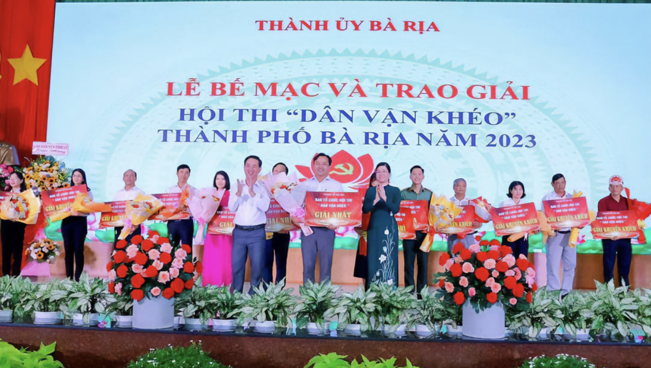 Bế mạc Hội thi Dân vận khéo tỉnh Bà Rịa - Vũng Tàu năm 2023