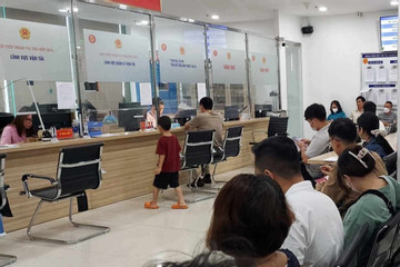 Người dân ở Hà Nội cũng đổ xô đi đổi giấy phép lái xe