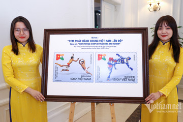 Hai môn võ dân tộc của Việt Nam và Ấn Độ được đưa lên bộ tem đặc biệt