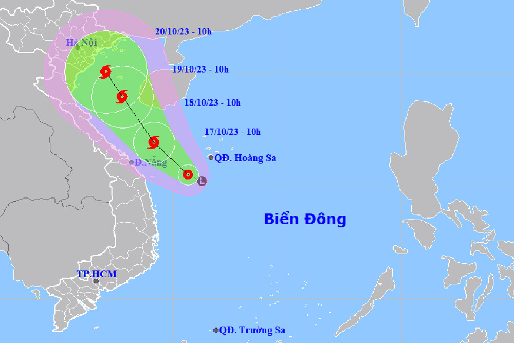 Áp thấp nhiệt đới khả năng mạnh thành bão, trên vùng biển Quảng Trị - Đà Nẵng