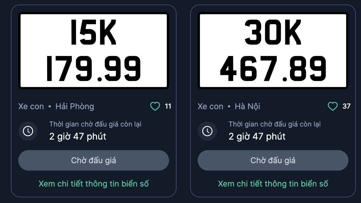 Soi những biển số 'đáng đồng tiền bát gạo' trong phiên đấu giá 18/10