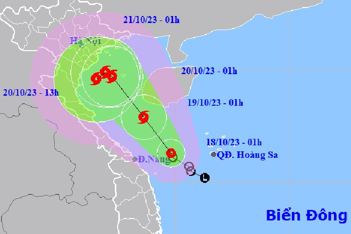 Áp thấp nhiệt đới tăng cấp, hướng vào Vịnh Bắc Bộ