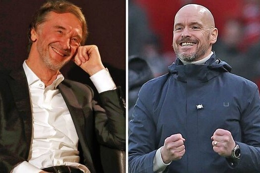 Sir Jim Ratcliffe ra tay chuyển nhượng MU, Erik ten Hag phấn khởi