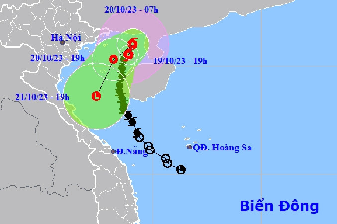 Bão số 5 mạnh thêm, 'quần thảo' ở Vịnh Bắc Bộ