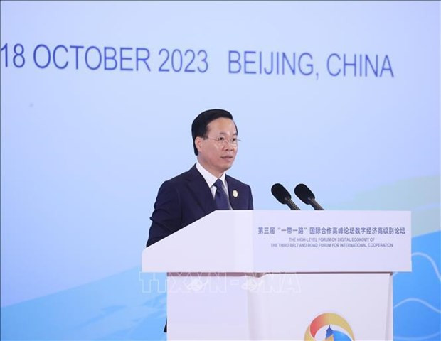 Belt & Road Forum: President Thuong suggests digital economy cooperation pillars