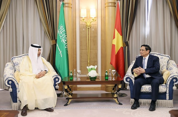 Prime Minister receives executives of Aramco, Saudi Fund for Development hinh anh 1