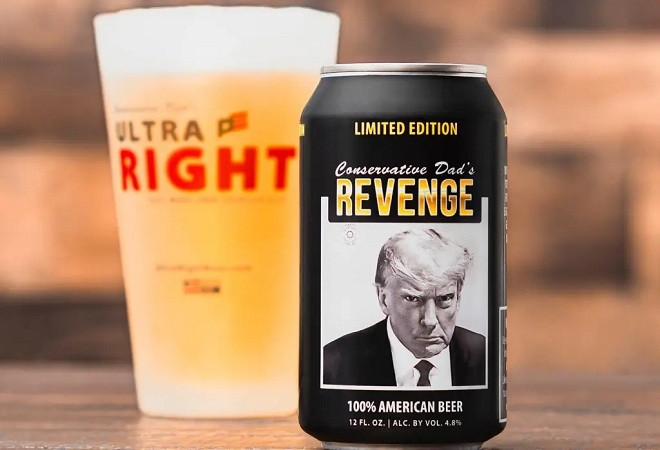Hãng bia Mỹ đạt doanh thu kỷ lục nhờ ảnh hồ sơ nhà tù của ông Trump