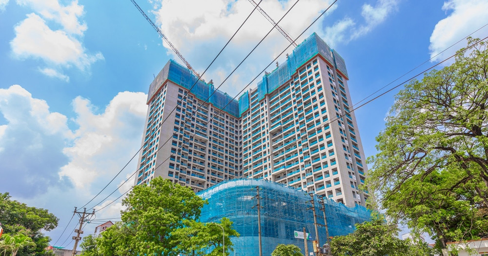 ビンホームズ スカイパーク バクザンが建設完了段階に入る